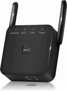 WiFi Extender/Repeater，Covers Up to 9860 Sq.ft and 60 Devices, Internet Booster - with Ethernet Port, Quick Setup, Home Wireless Signal...
