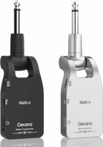 Wireless Guitar transmitter receiver set designed for electronic music instruments like guitar, bass, etc.