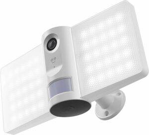 Wi Fi Wireless Smart Floodlight Security Camera 2 Way Audio Motion Sensor Alarm Audio Video Recording Works with Alexa and Hey Google
