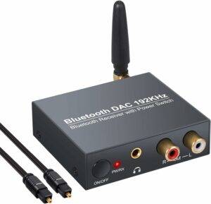 192kHz Digital to Analog Audio Converter with Bluetooth Receiver Bluetooth 5.0 Receiver DAC