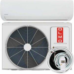OLMO Alpic 9,000 BTU, 110/120V Ductless Mini Split Air Conditioner with Cooling and Heating, 16.5.SEER, Inverter Technology